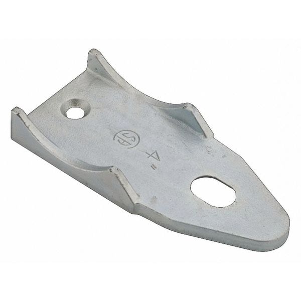 Raco Clamp, Conduit; EMT; Pipe Use, 4 in, Malleable Iron, Electro-Plated - 1351