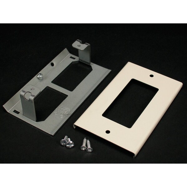 Wiremold GFCI Cover Fitting, Ivory, Steel - V3048R