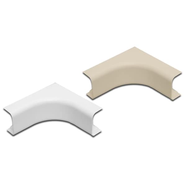 Quest Technology International Inside Corner Raceway Accessory - 1-1/2'', Beige, 12 Pk - FIC-43424