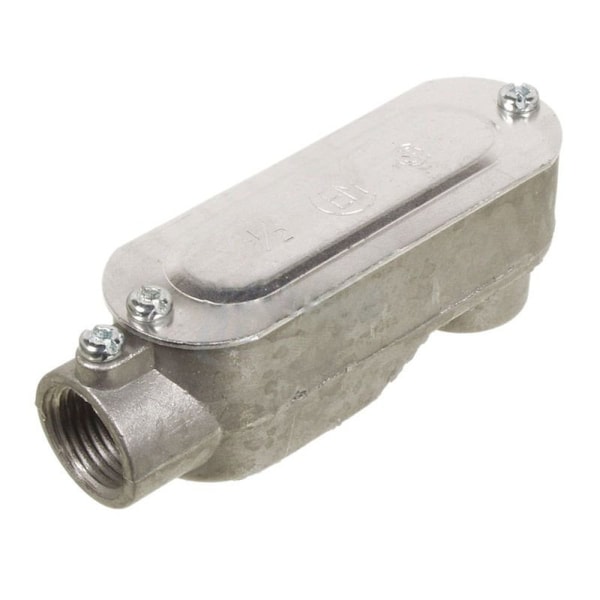American Imaginations EMT Fitting, Steel, Galvanized, Gray - AI-36673