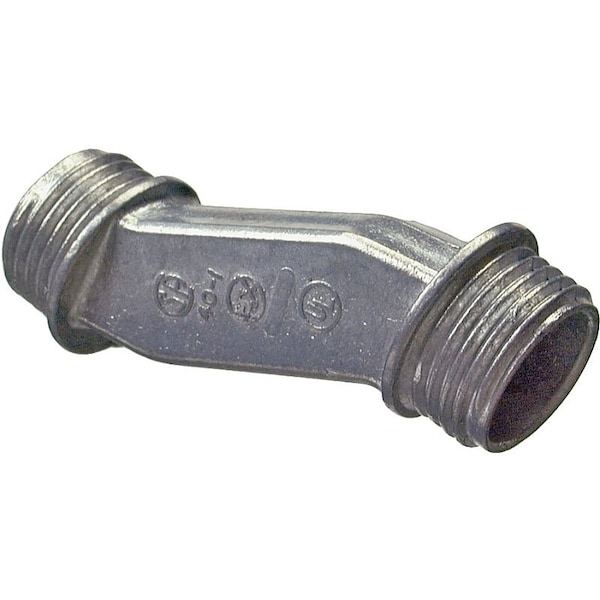 Halex Conduit Fitting Offset Nipple, 1/2 in, Die Cast Zinc - 04005B