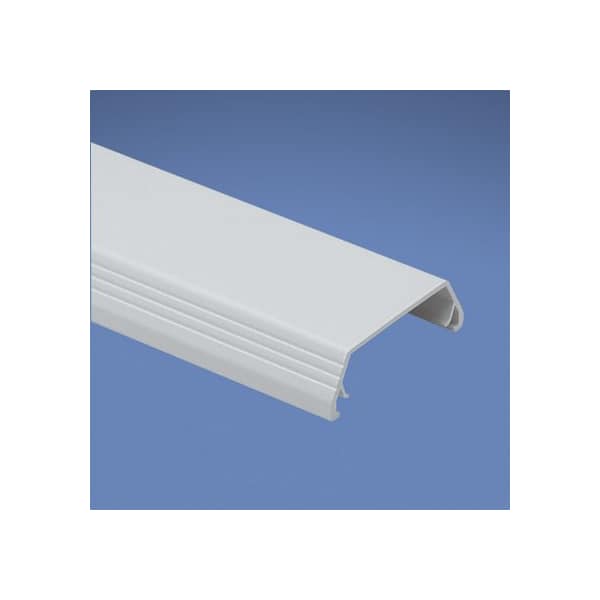 Panduit Cover Plate Raceway, T-45 Series, 2.38 in W, 3/4 in H, 8 ft L, White - T45CWH8
