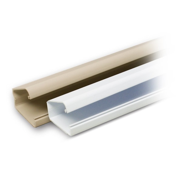 Quest Technology International Raceway Latching Duct - 1'', White, 6Ft, 20 Pieces Bulk Carton - LDR-02612