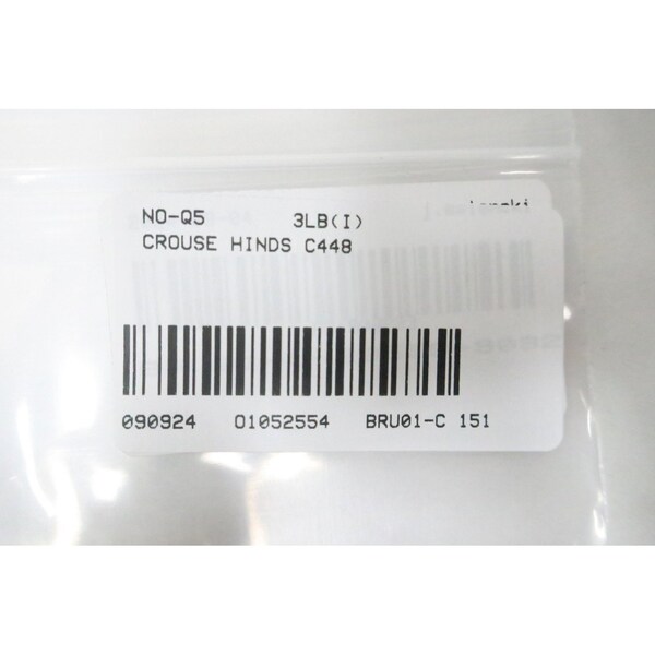 Crouse Hinds STAINLESS C 1-1/4IN CONDUIT OUTLET BODIES AND BOX - C448