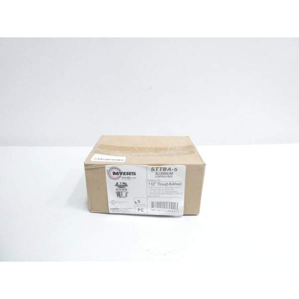 Crouse Hinds THROUGH-BULKHEAD ALUMINUM 1-1/2IN CONDUIT FITTING, 5PK - STTBA-5