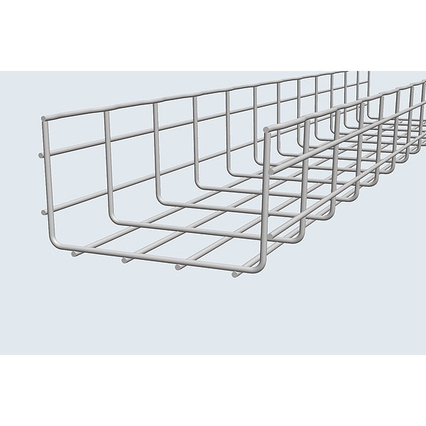 Cablofil Wire Mesh Cable Tray, 129 lb Capacity, Steel, Zinc Plated - CF105/600EZ