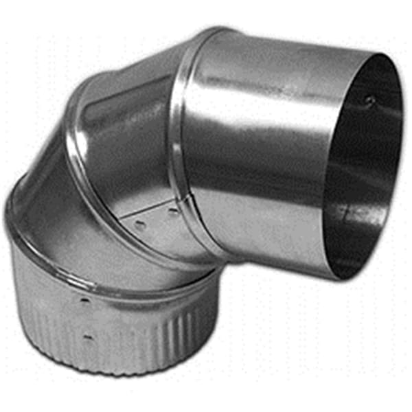 Lambro Industries 8 in. Aluminum Adjustable Elbows, 12PK - 435