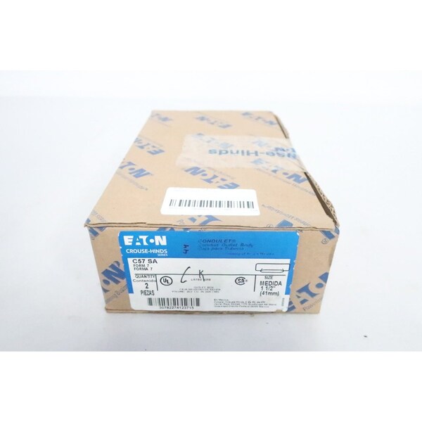 Crouse Hinds Box Of 2 1-1/2in Conduit Outlet Bodies and Box - C57 SA