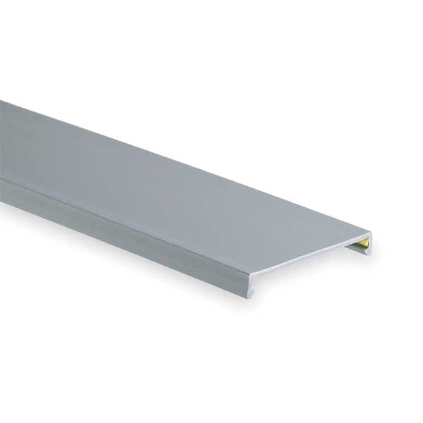 Panduit Wire Duct Cover, Flush, Gray, 4.25W x 0.37D - C4LG6-F