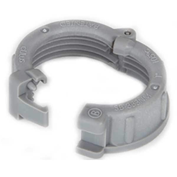 Bridgeport Fittings EMT/IMC/Rigid Bushing, 2 in, Threaded, Nylon, Plain - SB-386NM