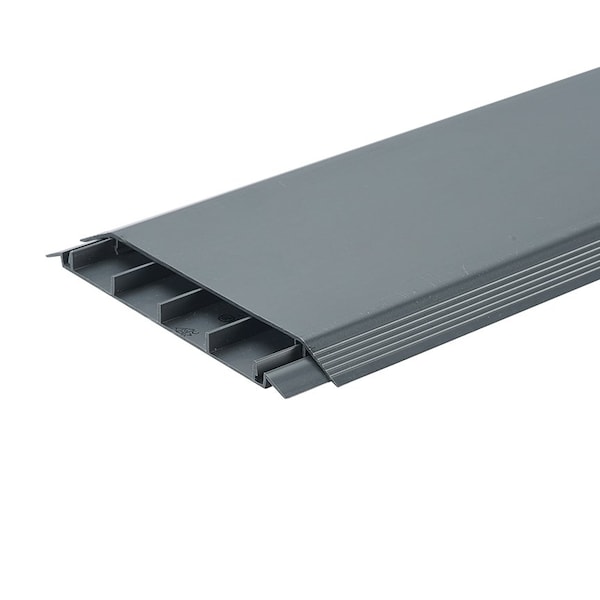 Panduit Above Floor Raceway Base And Cover, 6 Ft, Office Slate - AFR4BCOS6