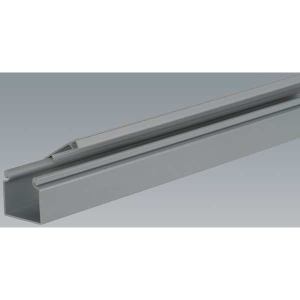 Panduit Wire Duct, Hinging Cover, Gray, L 6 Ft - HS2X2LG6NM