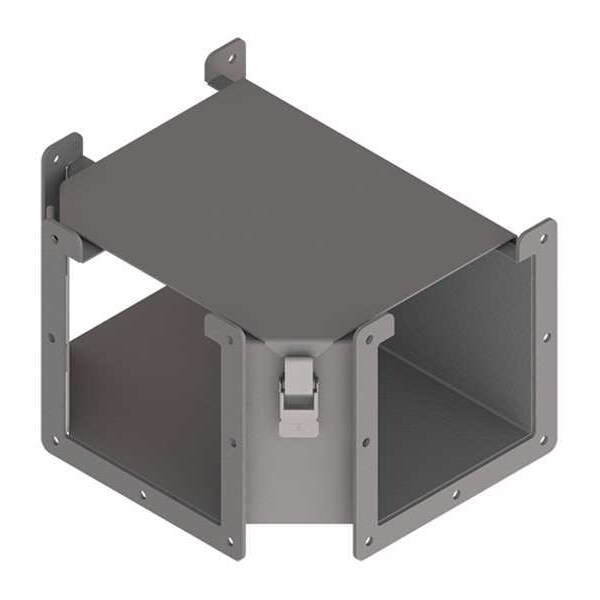 Nvent Hoffman Wireway Tee, 12 Type, NEMA 12 Rating, Steel, Painted - F66LTA
