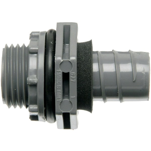 Abb Carlon 1/2 In. Straight Non-Metallic Liquid Tight Fitting - LN43DACTN