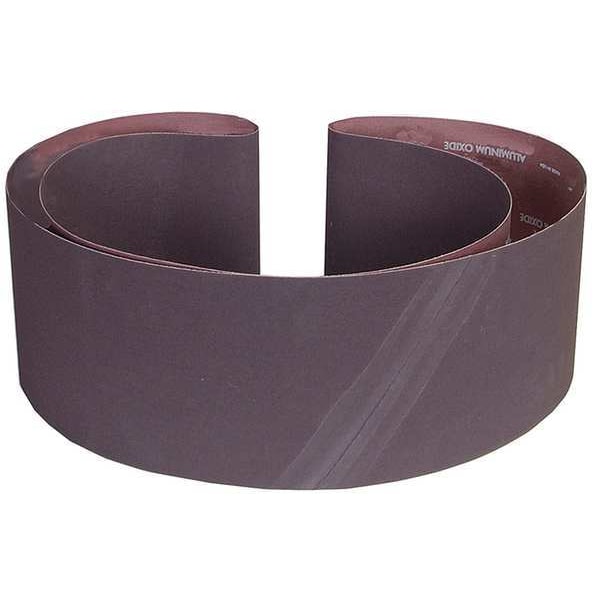 Banda de lija cubierta Norton Abrasives, 6 pulgadas de ancho, 89 pulgadas de largo, 60 granos, gruesa, óxido de aluminio, R228 Metalite, color café - 78072782916