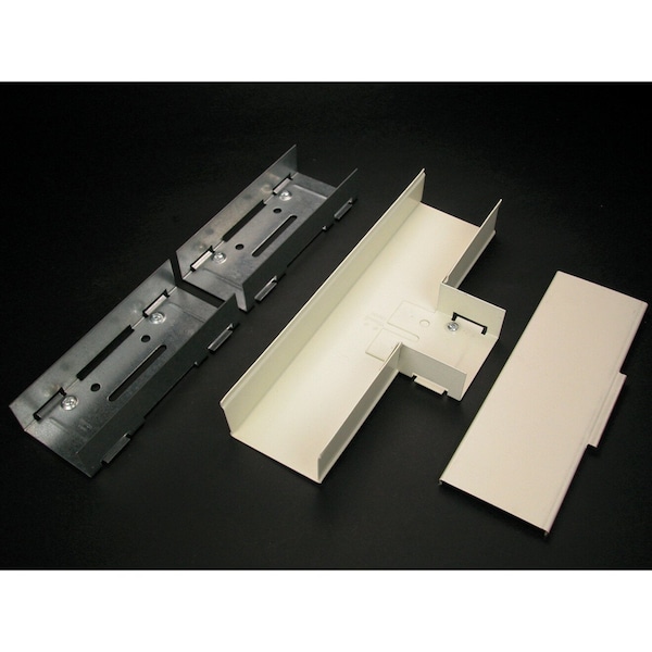 Legrand Tee, 3000 Series, 1 Channel, 4.5 in W, 1.47 in H, 10.25 in L, Gray - G3015E