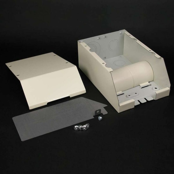 Legrand Tee Raceway, 2400D Series, 2 Channel, 2-3/4 in W, 4-1/4 in H, 7 in L, Ivory - V2410DFO