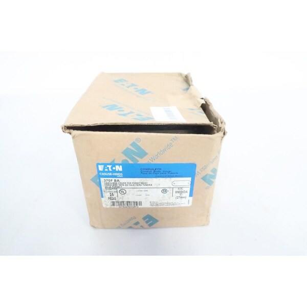 Crouse Hinds Obround Box Of 25 Cover Conduit Parts and Accessory - 370F SA