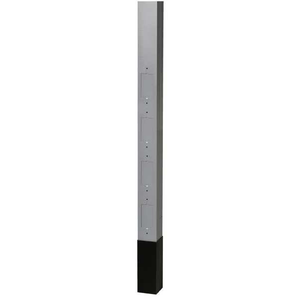 Hubbell Wiring Device-Kellems Alum Service Pole, Gray, 10 ft. 2"L, 2.13"W - HBLPPOA
