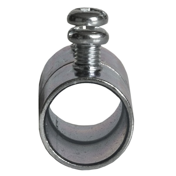 Raco EMT Coupling, 1/2 in, Set Screw, Steel, Zinc Plated, Gray - 2022