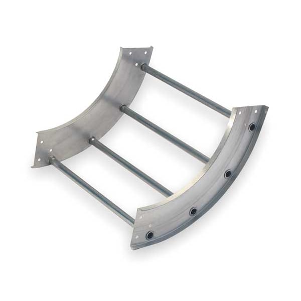 Cope 90 Degree Inside Vertical Elbow, 100 lb, 75 lb Capacity, Aluminum, Unfinished - 248-249I-24