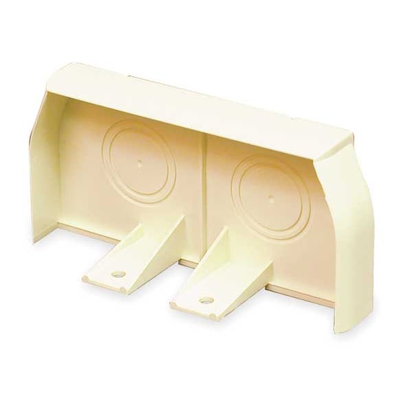 Legrand End Cap, CableSmart 40N2 Series, 4 in W, 2 in H, 0.6875 in L, Ivory - 40N2F20V