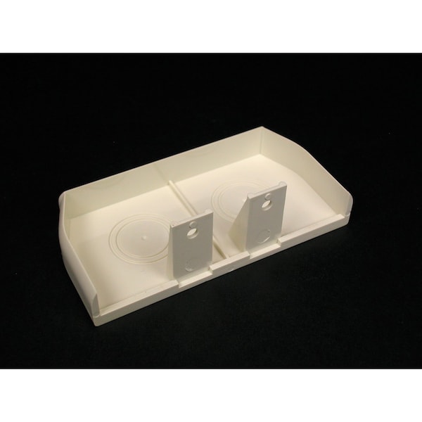 Legrand End Cap, CableSmart 40N2 Series, 4 in W, 2 in H, 0.6875 in L, Ivory - 40N2F20V