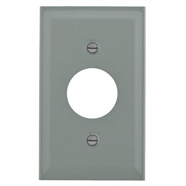 Hubbell Wiring Device-Kellems Single Receptacle Cover, Ivory - HBL3027AEIV
