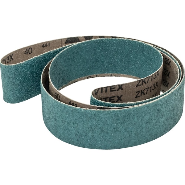 Pferd Abrasive Benchstand Belt, 72''x2, 40 Grit, Zirconia - 49799