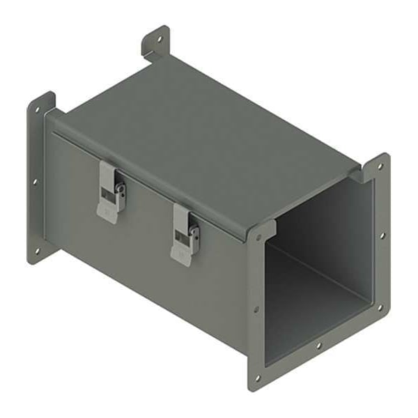 Nvent Hoffman Straight Section Wireway, 12 Rating, Steel, Powder Coated - F66L12