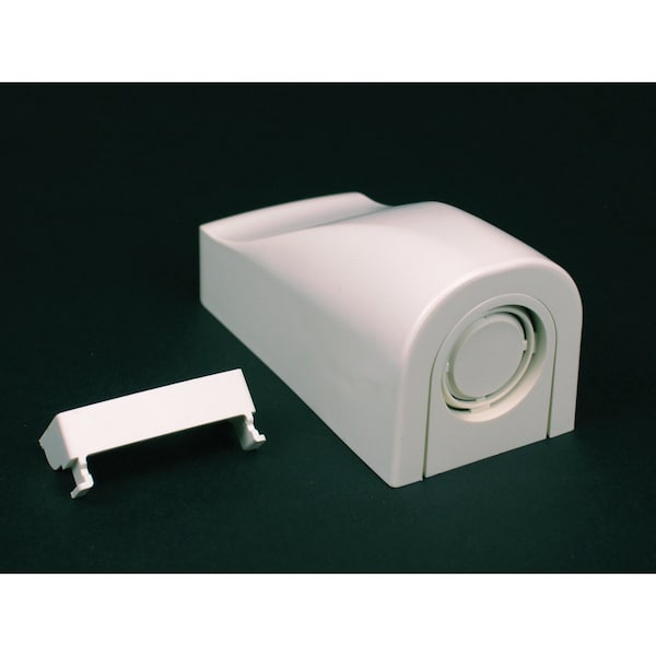 Legrand Entrance End Fitting, PN10 Series, 1 Channel, 0.875 in W, 0.812 in H, 3.87 in L, Ivory - PN10F21V