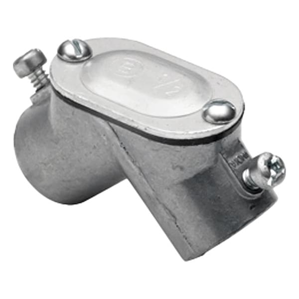 Bridgeport Fittings Conduit Fitting Pulling Elbow, 1-1/4 in, Die Cast Zinc - 64-DC