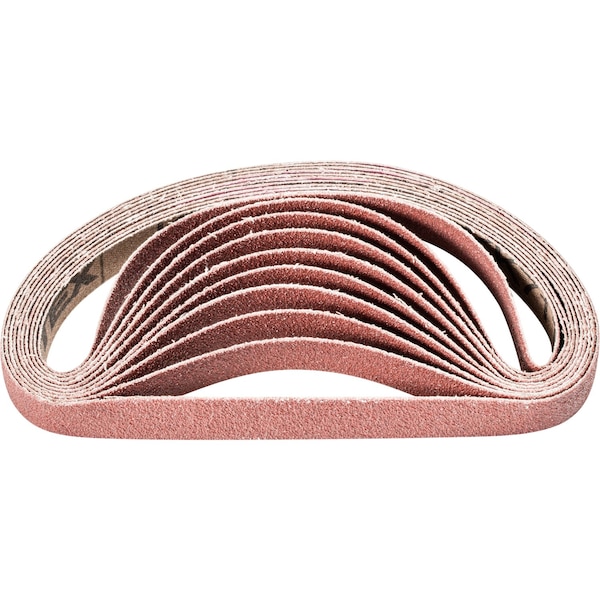 Cinturón Recubierto Pferd, Al/Oxd, 1/2"x12", 80 Grit, Recubierto, 1/2" Ancho, 12" Largo, 80 Grit, Óxido de Aluminio - 49028