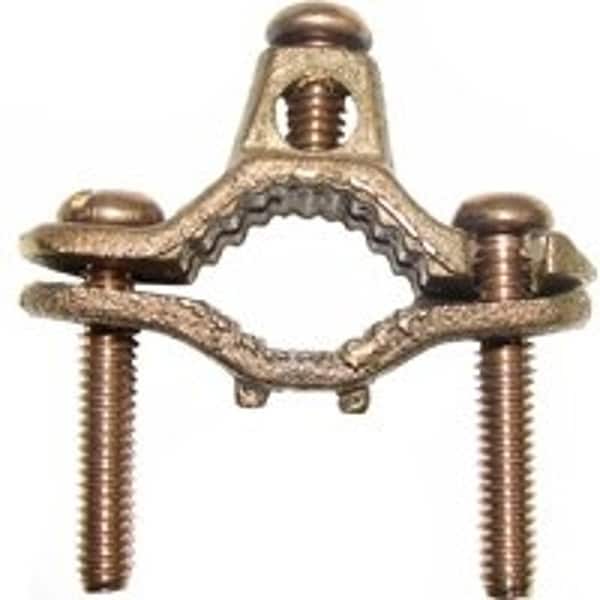 Erico nVent  Pipe Clamp, Clamping Range 12 to 1 in, 10 to 2 AWG Wire, Silicone Bronze - CWP1JU