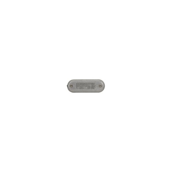 Crouse-Hinds Condulets and Unilets, 2'', Feraloy Iron Alloy, Form 7, Blank, Screw, Wedge Nut, Conduit Body Cover - 670F