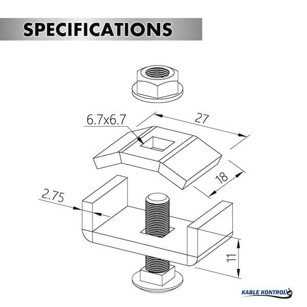Kable Kontrol Splice Coupling Kit- 304 Stainless Steel - KK-CK-46-304SS