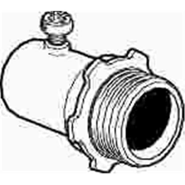 Topaz Electric EMT Connector, Set Screw, Steel - 632S