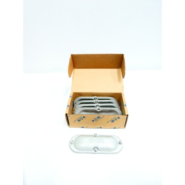 Crouse Hinds BOX OF 5 COVER 1-1/2IN CONDUIT OUTLET BODIES AND BOX, 5PK - 580F