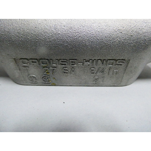 Crouse Hinds BOX OF 5 ALUMINUM 3/4IN CONDUIT OUTLET BODIES AND BOX, 5PK - T27 SA