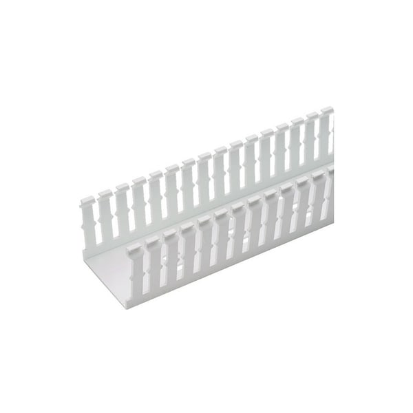 Panduit SLOTTED WIRING DUCT 6", 2" X 4.08" (6 FT LENGTHS), PVC WHT ROHS - F2X4WH6