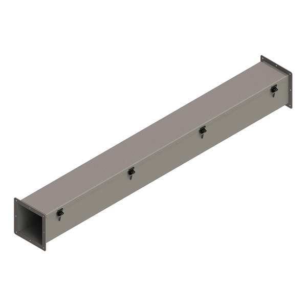 Nvent Hoffman Straight Section Wireway, 12 Rating, Steel, Powder Coated - F66W60