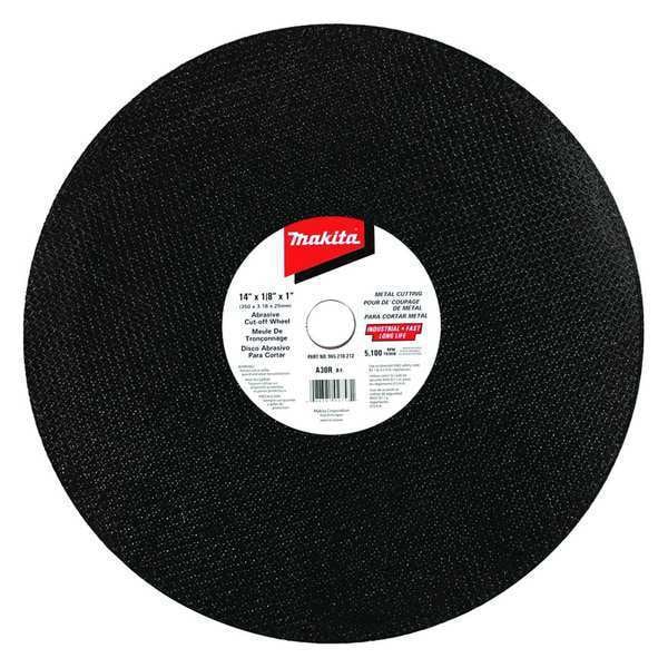 Rueda de corte abrasiva Makita de 14" x 1/8" x 1", metales ferrosos, paquete de 10 - 965-210-212