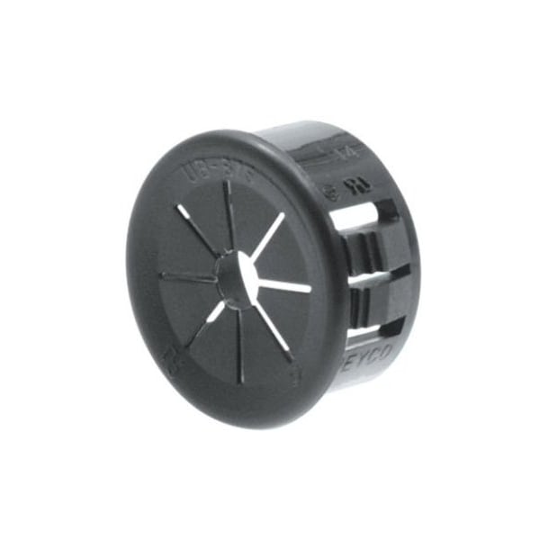 Heyco Universal Bushing Black, 1.250 in. Hole, 100PK - 2155