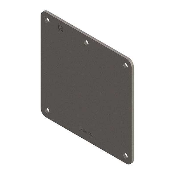 Nvent Hoffman Wireway Closure Plate, 12 Type, NEMA 12 Rating, Steel, Painted - F44LP
