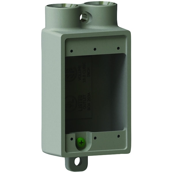 Hubbell Killark Device Box, Aluminum, Shallw, 1/2", Type FSS - FSS-1