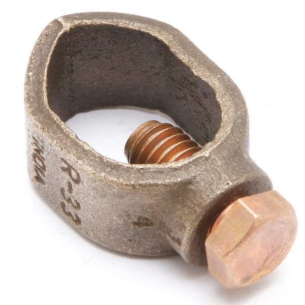 Burndy Ground Rod Clamp, 10AWG, 1.71In, PK5 - GRL6