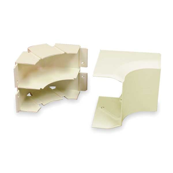 Legrand Internal Elbow Raceway, 40N2 Series, 4 in W, 2 in H, 4-1/2 in L, Ivory - 40N2F17V