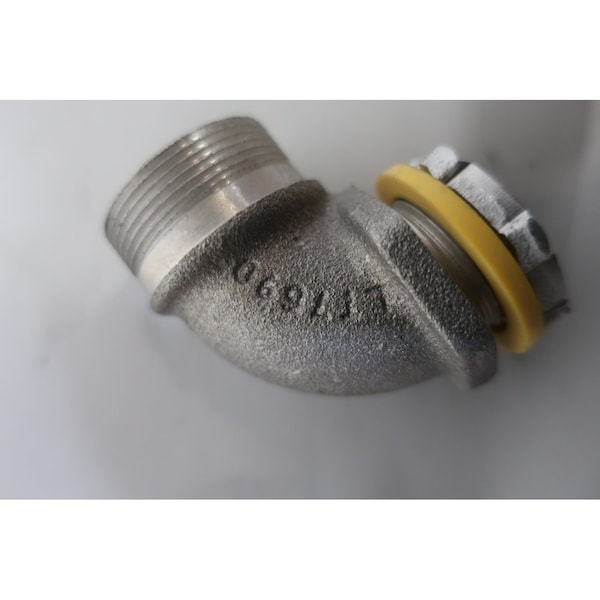 Crouse Hinds Conduit Fitting Connector, 3/4 in, Liquid-Tight, Aluminum - LT7590G SA