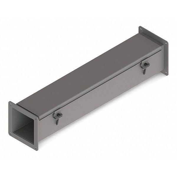 Nvent Hoffman Straight Section Wireway, 12 Rating, Steel, Powder Coated - F44W24
