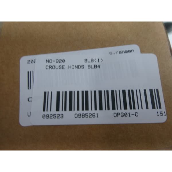 Crouse Hinds MOGUL SERIES 1-1/4IN CONDUIT OUTLET BODIES AND Box, 2PK - BLB4
